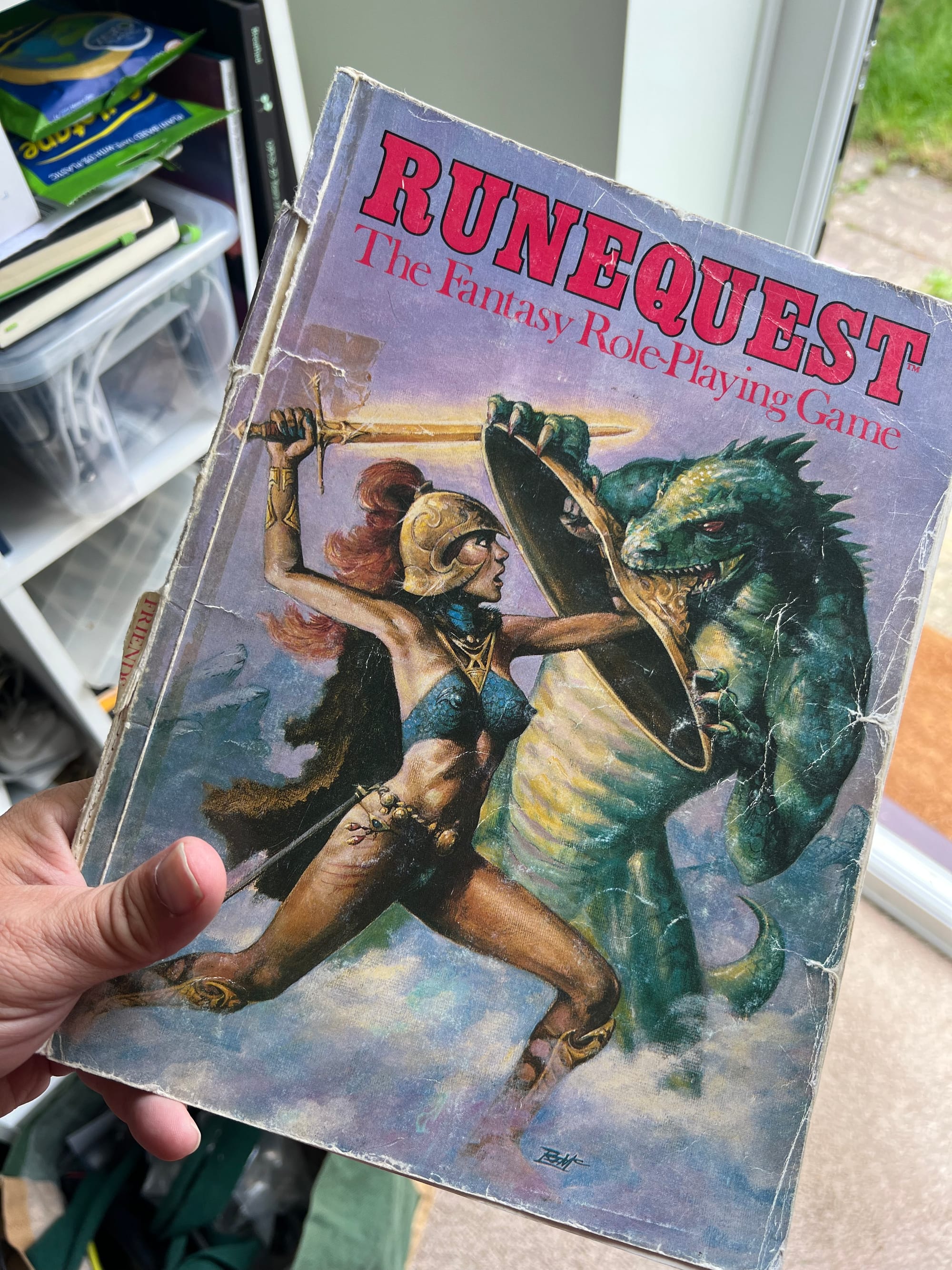 A copy of Runequest second edition from 1980.